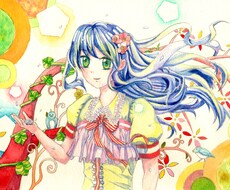 ラフ画何回でも描き直します 透明水彩で、イラストを描いて欲しいあなたに