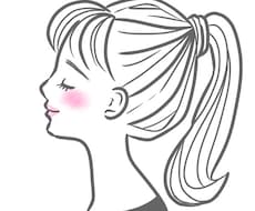 商用利用◎おしゃれな横顔描きます シンプルでガーリー！あなたのSNSをお洒落に可愛く！
