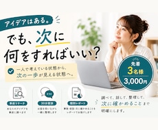 事業・サービスのアイデアをリサーチして整理します イメージ1