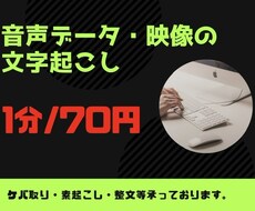 未経験の為！1分【70円】で文字起こし承ります イメージ1