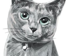 愛猫・愛犬の似顔絵をリアルタッチで描きます イメージ1