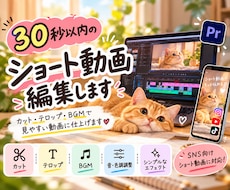 30秒以内のショート動画を編集します イメージ1