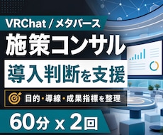 VRChat/メタバース施策実施を支援します イメージ1