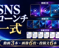 新商品向けSNSローンチ素材一式を制作します イメージ1