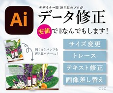 既存aiデータを元に修正を迅速・低価格で対応します イメージ1