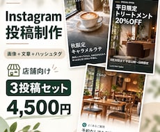 Instagram投稿画像と文章を制作します イメージ1