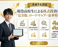 未成年版:株式投資実践までのロードマップ伝えます イメージ1
