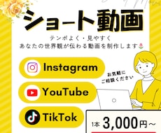 ショート動画編集｜SNS向けに世界観を整えます イメージ1