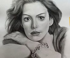 鉛筆画で人物の似顔絵を手描きで作成を致します イメージ1