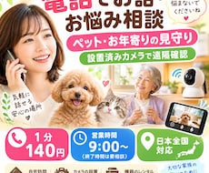 カメラでペットや高齢者を見守ります イメージ1