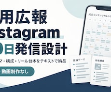 採用広報の30日Instagram設計を作ります イメージ1