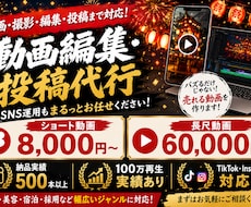 編集から投稿まで一括代行します イメージ1