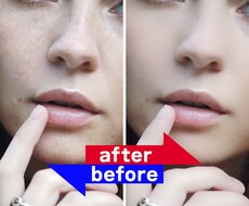 動画の美肌補正｜モデルの肌を綺麗にします イメージ1