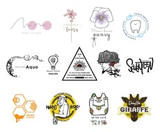 手描き風・綺麗・クールなロゴを作成致します 初めての方も大歓迎♪ ひとつひとつ親身に作成致します！