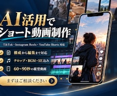 AI活用でショート動画を制作します イメージ1