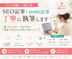 読者に寄り添うブログ・note記事を執筆します イメージ1