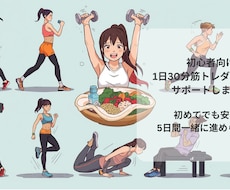 初心者向け1日30分筋トレダイエットサポートします イメージ1