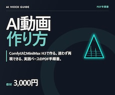 ComfyUIで音声つきAI動画の作り方教えます MiniMax H3｜ローカル生成の実測設定をPDFで