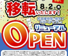 PDFで安くきれいなチラシを作ります 自分で作るとなんだか見栄えしない、そんなチラシを安く作ります