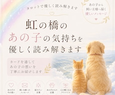 虹の橋のあの子の気持ちを優しく読み解きます あの子から飼い主様へ届く優しいメッセージ