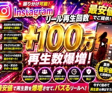 Instagramリール＋100万回増やします イメージ1
