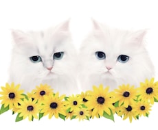 厚塗りで可愛い猫ちゃんイラスト描きます イメージ1