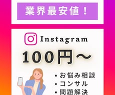 お電話でインスタ相談承ります 【最安値】でお悩み/コンサル/問題解決　いたします