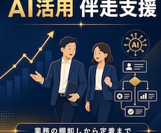 AI活用を業務に定着させる伴走支援を行います イメージ1