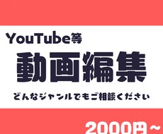 Youtubeなどシンプルな動画編集いたします イメージ1