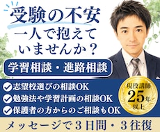 高校生・大学受験生の学習相談・進路相談お受けします イメージ1