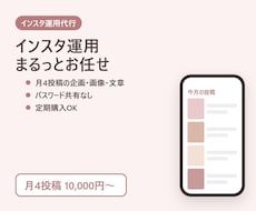 インスタ運用代行｜投稿企画・画像・文章まで作ります イメージ1
