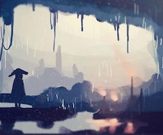 幻想的でシンプルなイラストお描きします 背景、アイコンなど様々な用途でご使用可能です