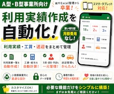 A型・B型事業所向け勤怠・利用実績管理を構築します 工賃計算・送迎管理・利用実績一覧まで対応／ぽちっと工賃勤怠