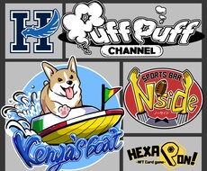 低コスパでかっこいい！イラストロゴをデザインします ブログやSNS企画用、チャンネルタイトルなどお任せ下さい！