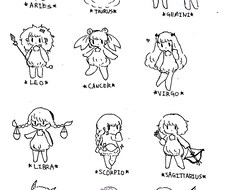 ゆるかわいい星座イラスト描きます イメージ1