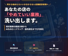 あなたの店の｢やめていい業務｣洗い出します イメージ1