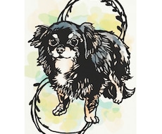 切り絵風・ペットの似顔絵制作します イメージ1