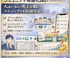 コミュニティ収益化設計（note対応）ます イメージ1