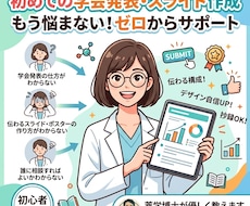 学会ポスター・スライドの構成＆デザインを添削します イメージ1