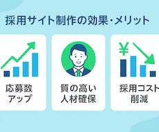 質の高い応募を集める採用サイトを制作します 現役で大手人材会社に勤める私が、採用サイトを提供します！
