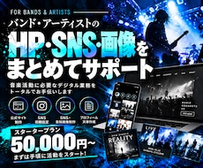 アーティストのHP/SNS/画像をサポートします イメージ1