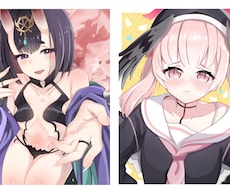 線画の色塗りします！アニメ塗りで仕上げます イメージ1
