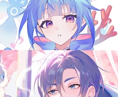 鮮やかで魅力的☆素敵なイラストお描きいたします ヘッダー・サムネイル・歌ってみた・配信・グッズ・VTuber