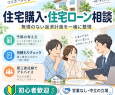 住宅購入の不安と資金計画を整理しますます イメージ1