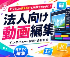 インタビュー動画/メッセージ動画を編集します インタビュー・社長メッセージ・採用・広報動画に最適！