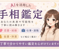 AIを活用してあなたの手相を丁寧に鑑定します イメージ1