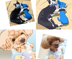 写真からリアル系・可愛い系のペットイラスト描きます 犬・猫・鳥・亀など可愛いペットのアイコンなどにお使いください