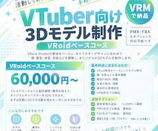 VRoidでVTuber向け3Dモデル制作をします イメージ1