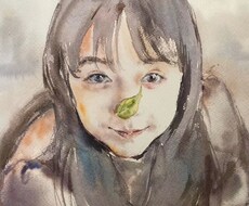 お気に入りのお写真を水彩画風の似顔絵に致します イメージ1