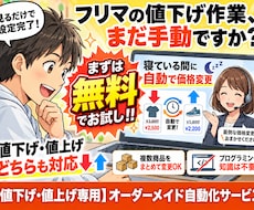 無料で試せる！フリマ値下げを自動化します イメージ1